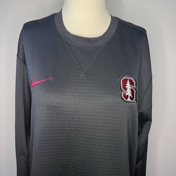 Nike Dri-Fit Stanford University Cardinal Mens M Long Sleeve Coaches Top EUC - Picture 3 of 6